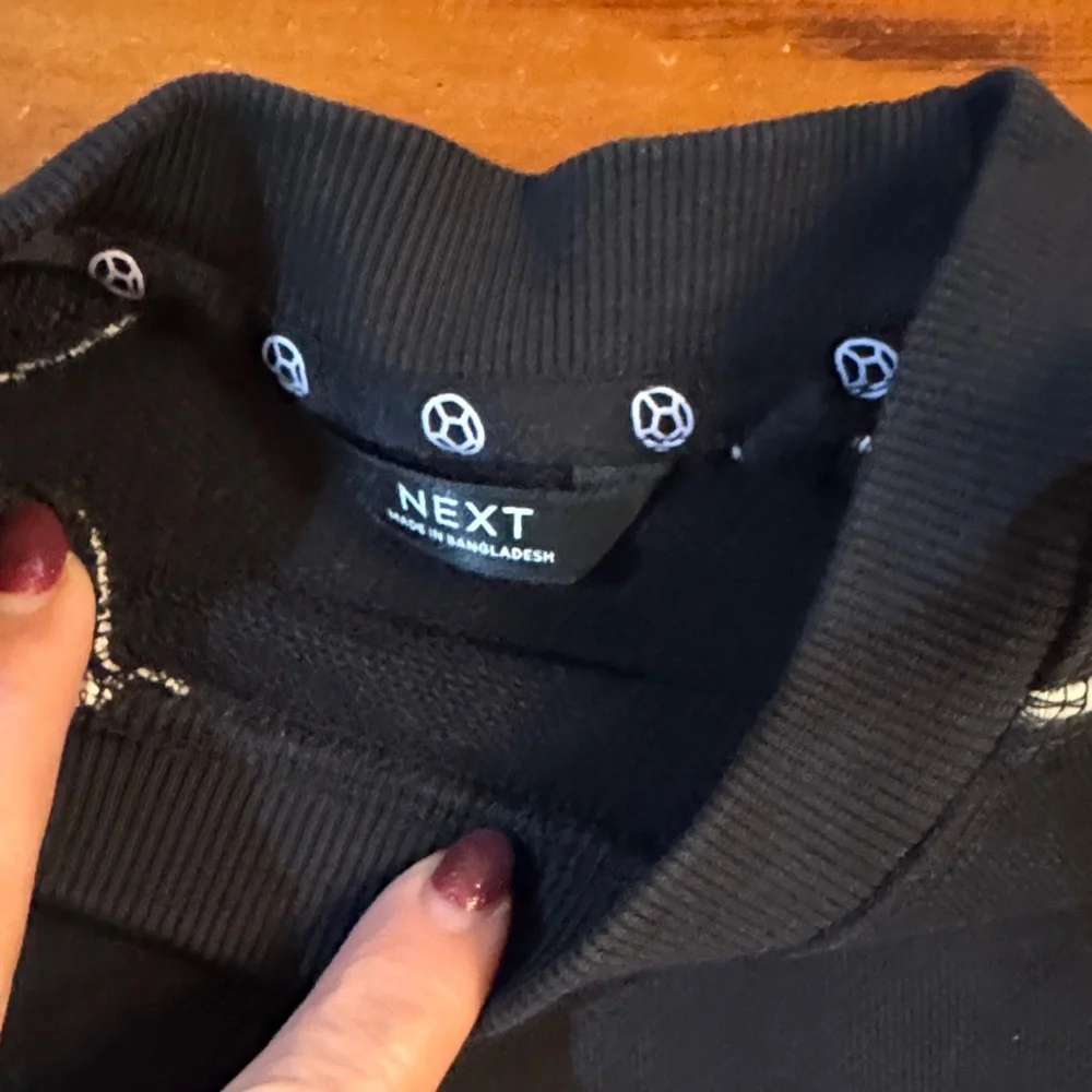 Next Direct Black and Cream Kids Joggers - Picture 5 of 9